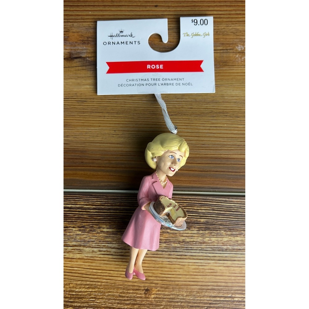Hallmark Golden Girls Rose Ornament Cheesecake Betty White Christmas 2HCM9588
